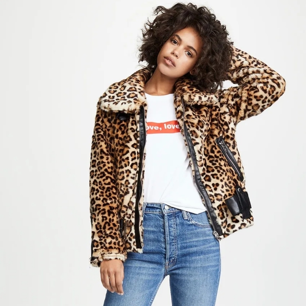 NWT BlankNyc Leopard Print Jacket